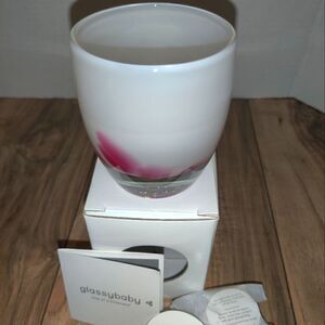 Glassybaby PETAL Candle Holder Votive Glimmer Collection